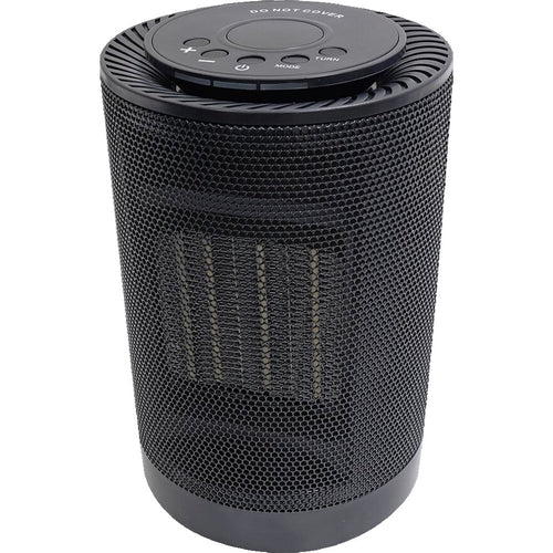 Aeroterma / Radiator ceramic PTC-1500K1, 1500 W, 2 trepte de putere, termostat reglabil, Negru