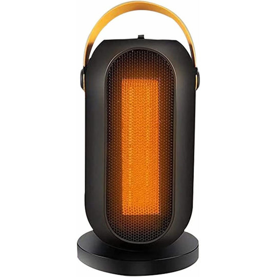Aeroterma / Radiator PTC-1500Q1, 1200 W, 2 trepte de putere, termostat reglabil, Negru