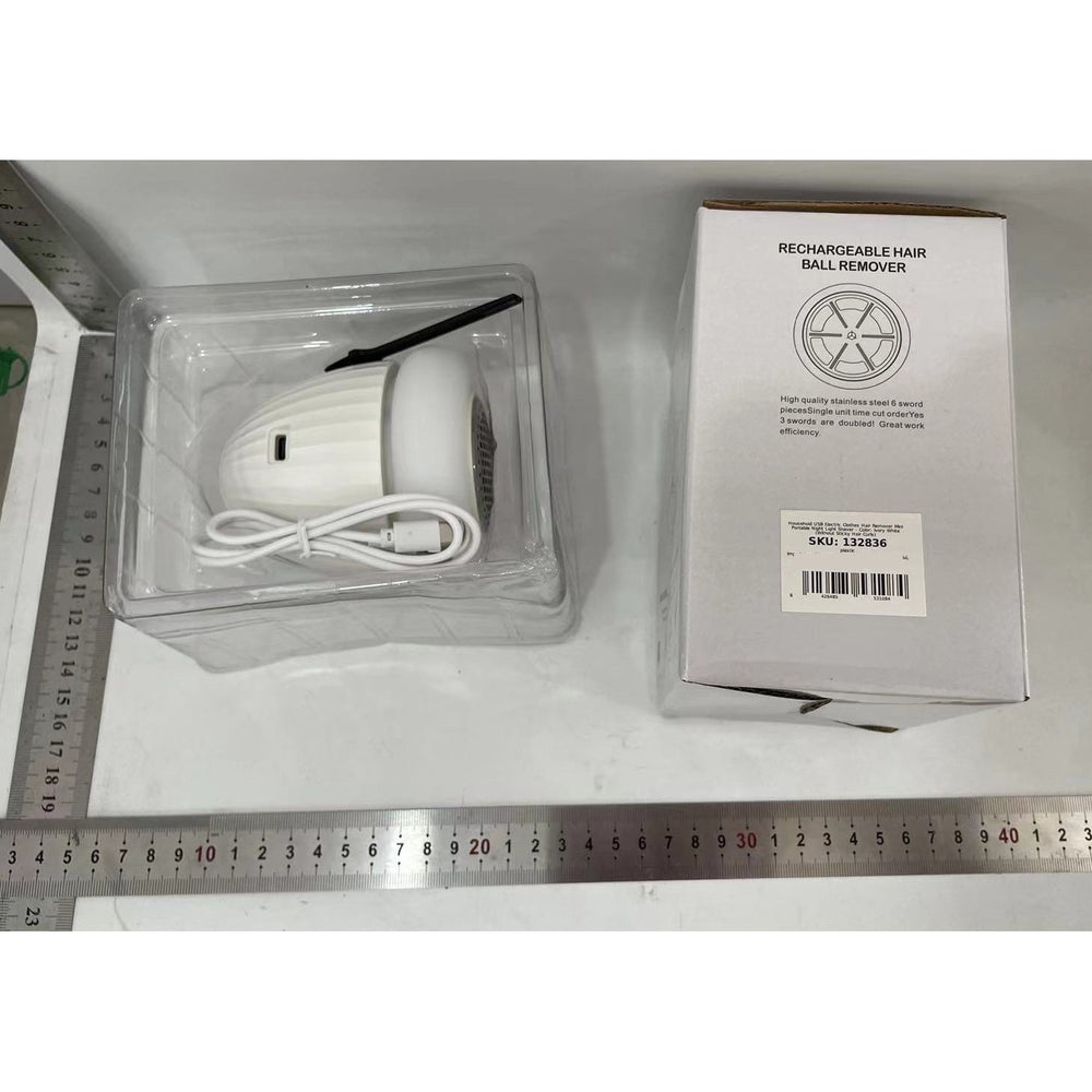 Aparat de Scame 2 in 1, Curatare Haine si Lampa de Veghe, 3 Trepte, Incarcare Tip C, 4 W, 9 x 10 cm, Alb