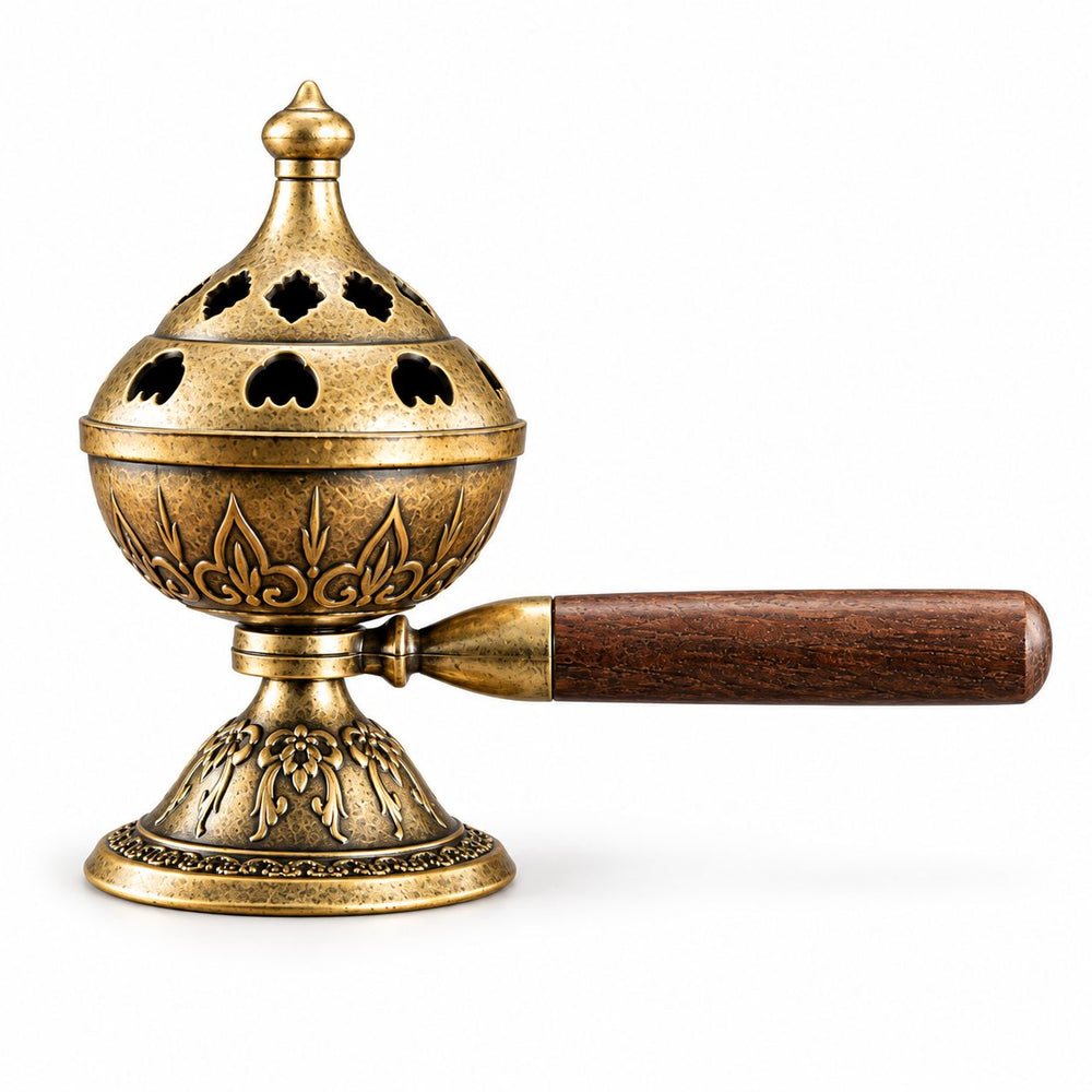 Arzator de Tamaie Portabil Rotativ Creativ, Retro, Tava De Tamaie, Ornament De Ceremonie