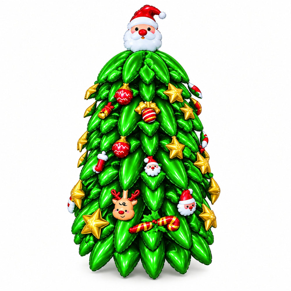 Assemble the Grandpa Christmas Tree Balloon