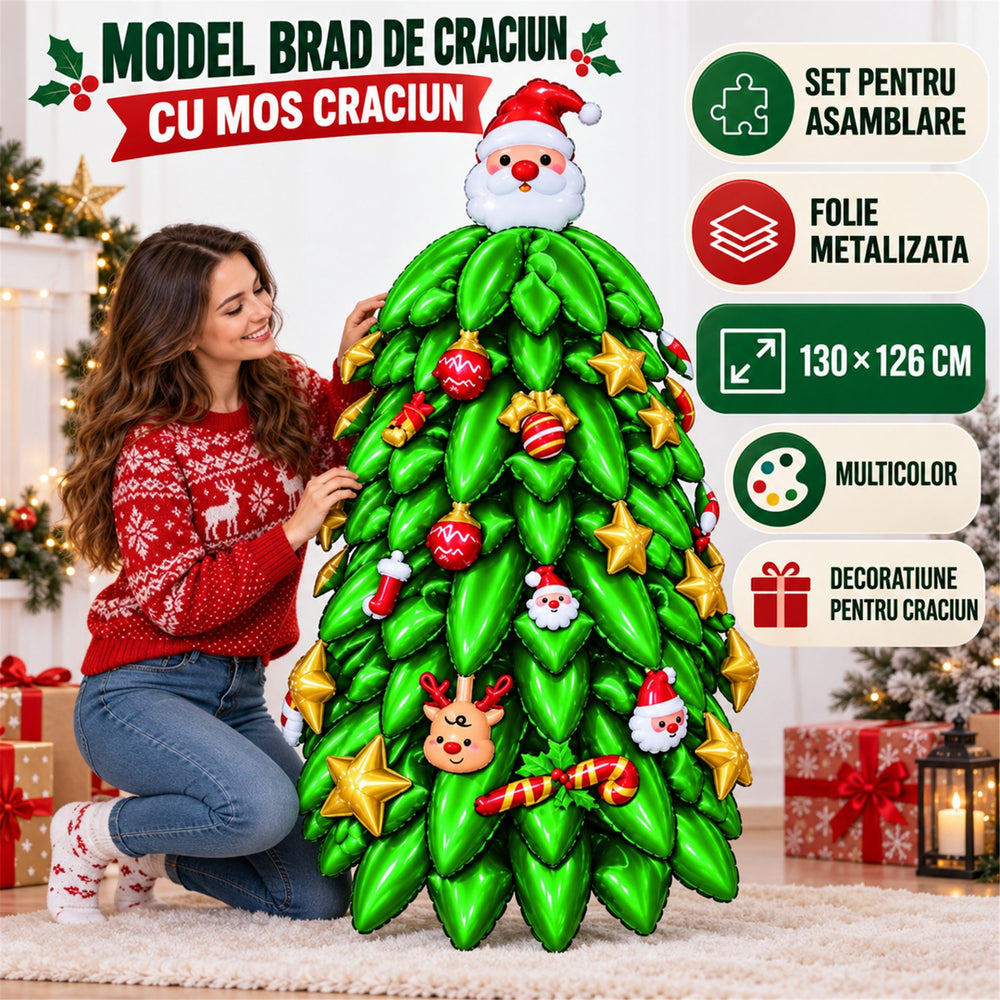 Assemble the Grandpa Christmas Tree Balloon
