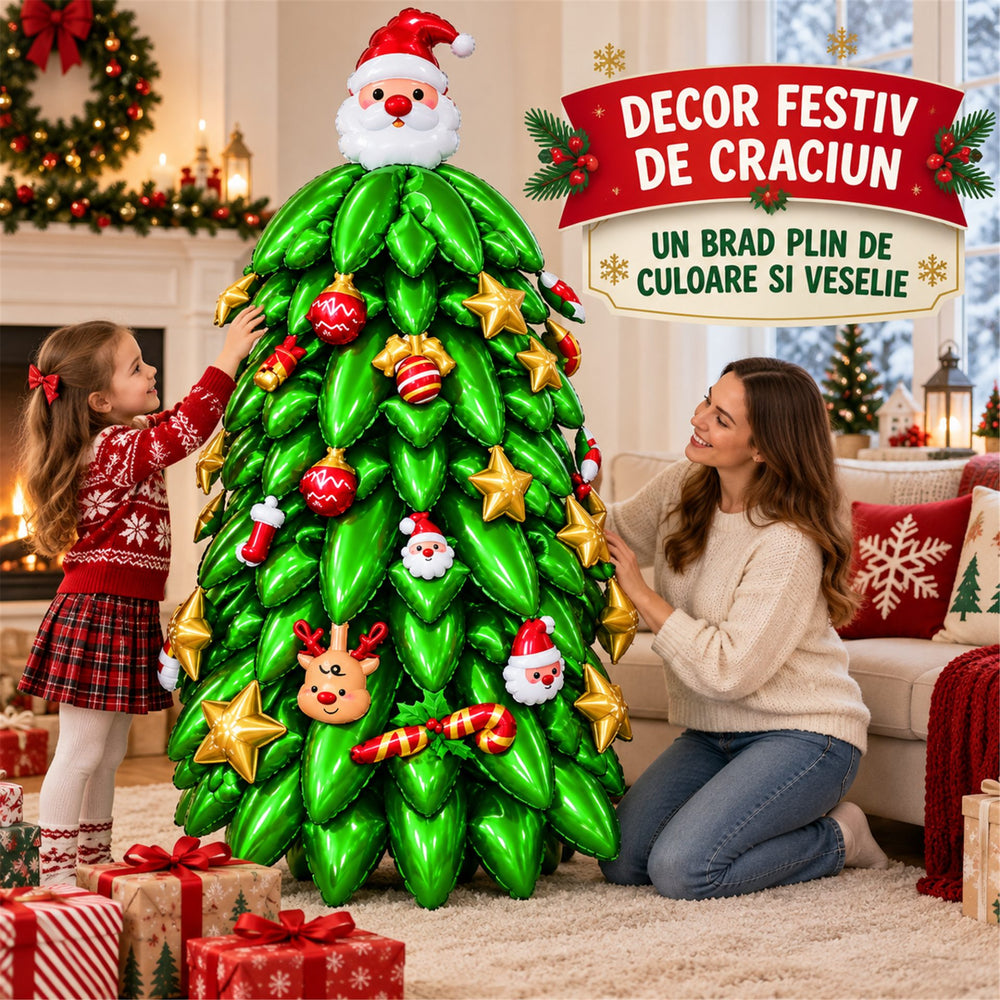 Assemble the Grandpa Christmas Tree Balloon