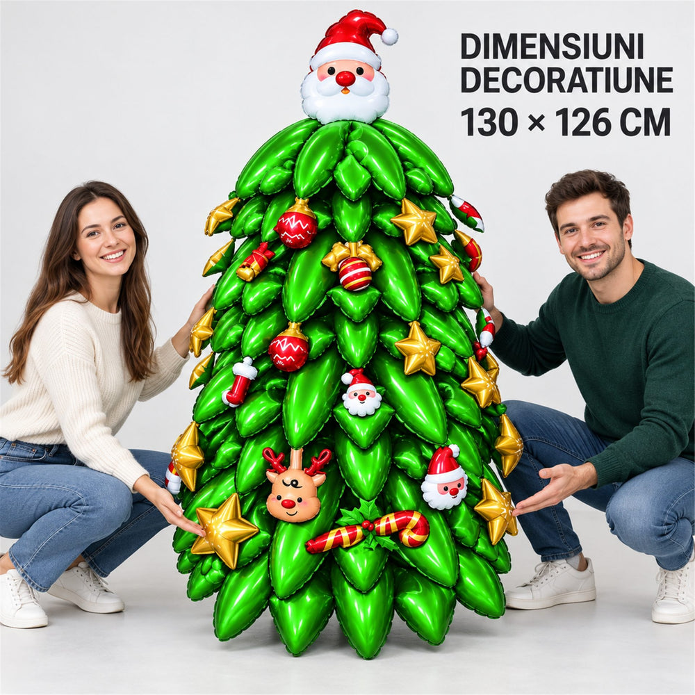 Assemble the Grandpa Christmas Tree Balloon