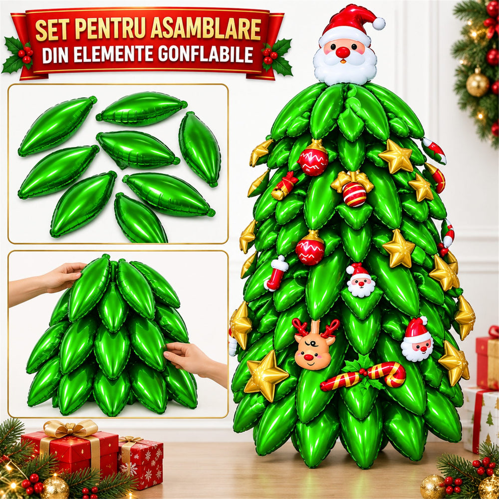 Assemble the Grandpa Christmas Tree Balloon