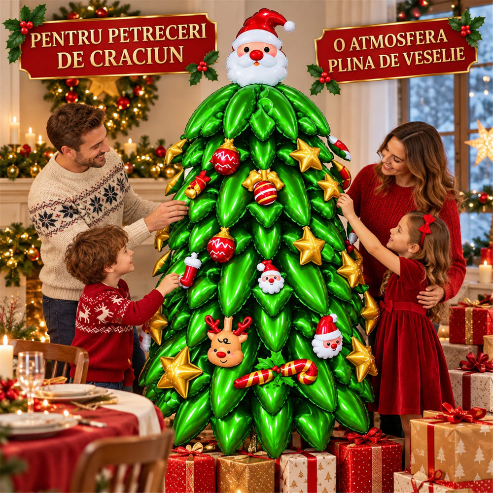 Assemble the Grandpa Christmas Tree Balloon