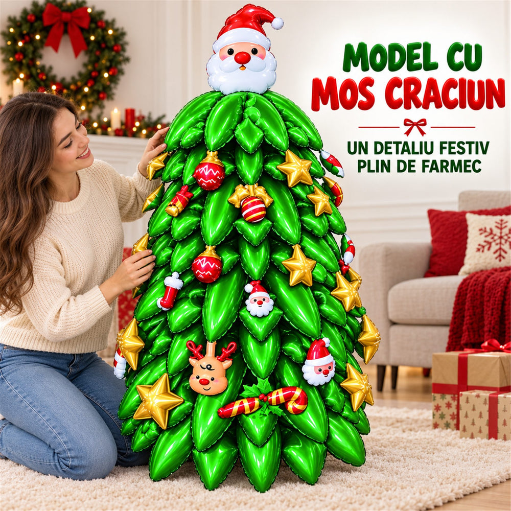 Assemble the Grandpa Christmas Tree Balloon