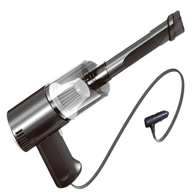 Aspirator Portabil Auto, Tip Pistol K7A, Pentru Casa si Masina, Cablu Auto, 36 x 17 cm, Negru