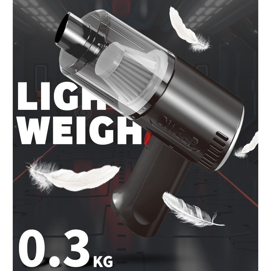 Aspirator Portabil Auto, Tip Pistol K7A, Pentru Casa si Masina, Cablu Auto, 36 x 17 cm, Negru