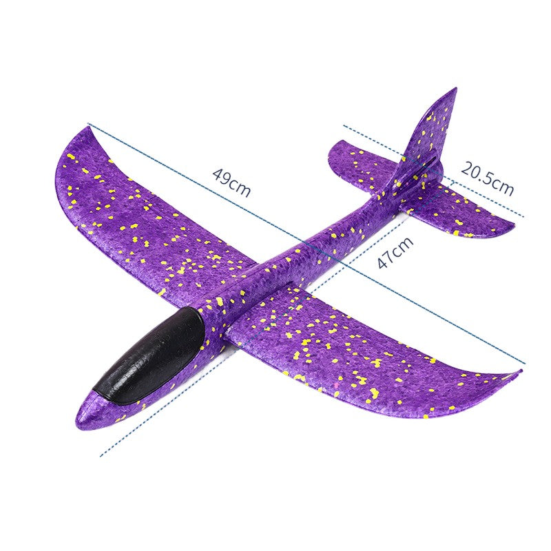 Avion Planor, Simplu, din Poliester, 48 cm, Violet