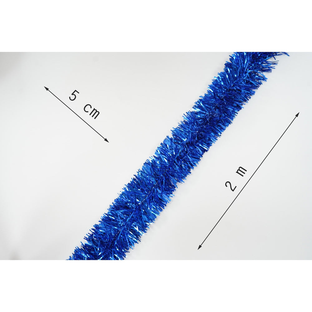 Beteala Craciun, albastru, marimea: 2 m x 5 cm material:folie PVC, interior/exterior