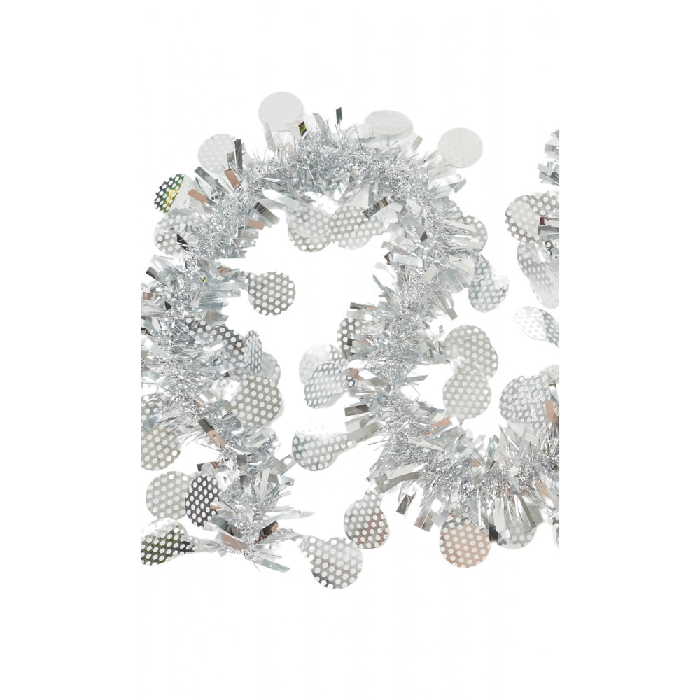 Beteala Craciun, argintiu, marimea: 2 m x 11 cm x 9 cm material:folie PVC, interior/exterior