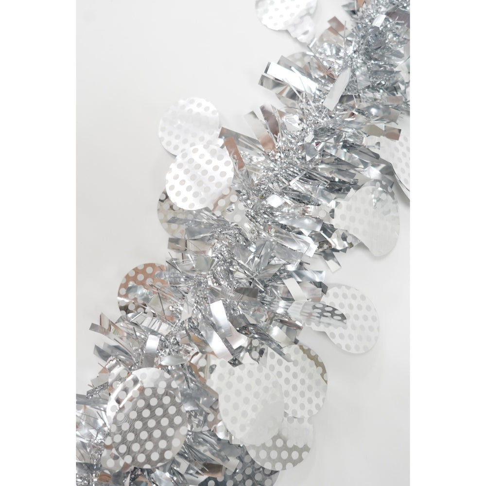 Beteala Craciun, argintiu, marimea: 2 m x 11 cm x 9 cm material:folie PVC, interior/exterior