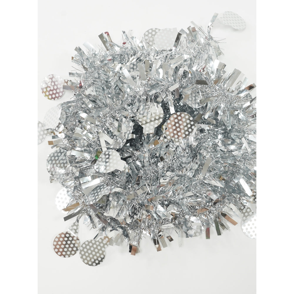Beteala Craciun, argintiu, marimea: 2 m x 11 cm x 9 cm material:folie PVC, interior/exterior
