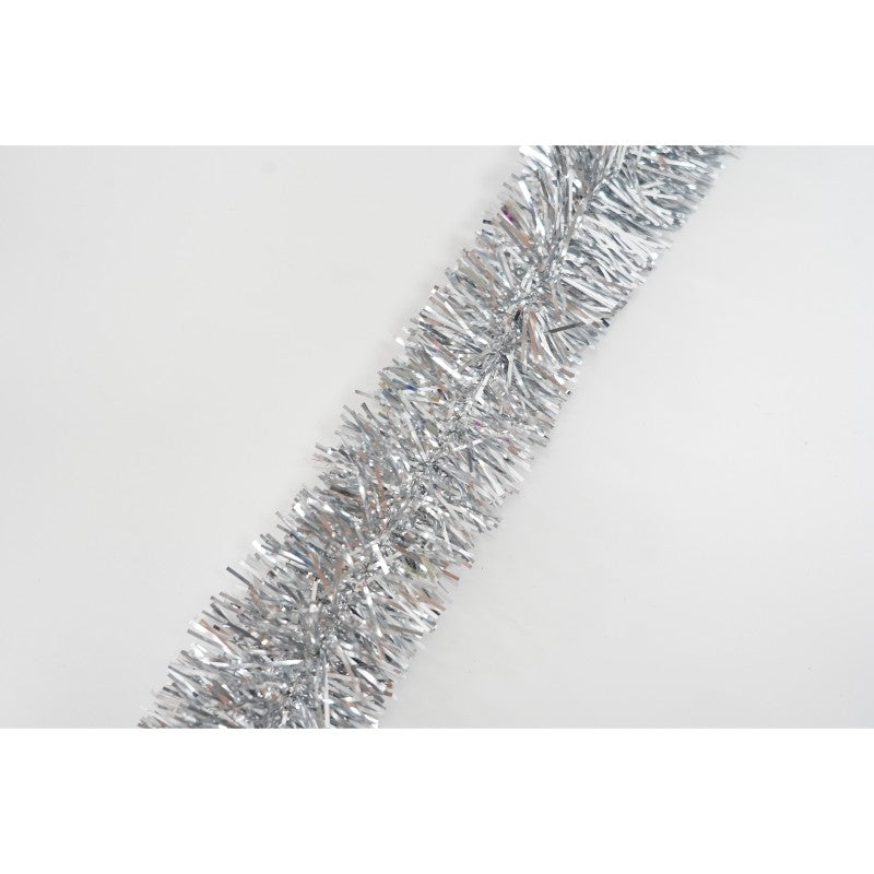 Beteala Craciun, argintiu, marimea: 2 m x 5 cm material:folie PVC, interior/exterior