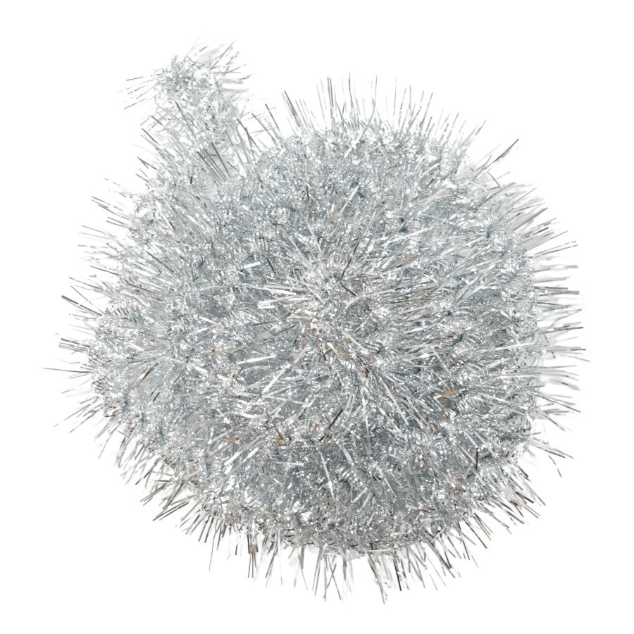 Beteala Craciun, argintiu, marimea: 2 m x 8 cm material:folie PVC, interior/exterior