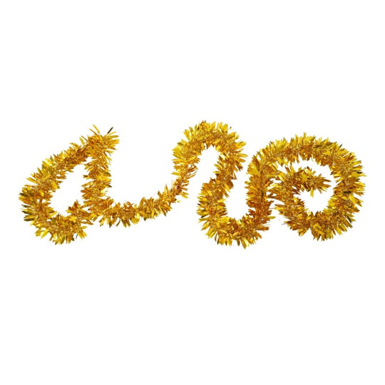Beteala Craciun, auriu, marimea: 2 m x 6.5 cm material:folie PVC, interior/exterior