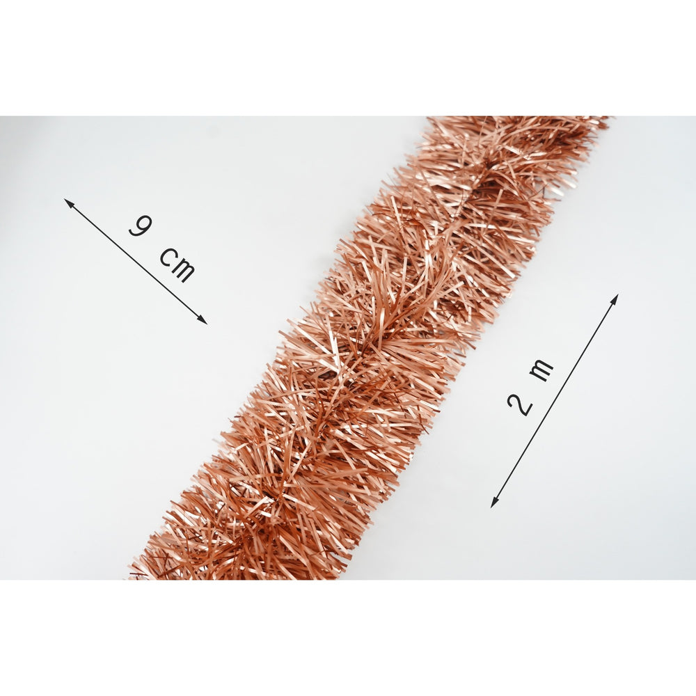 Beteala Craciun, portocale, marimea: 2 m x 9 cm material:folie PVC, interior/exterior