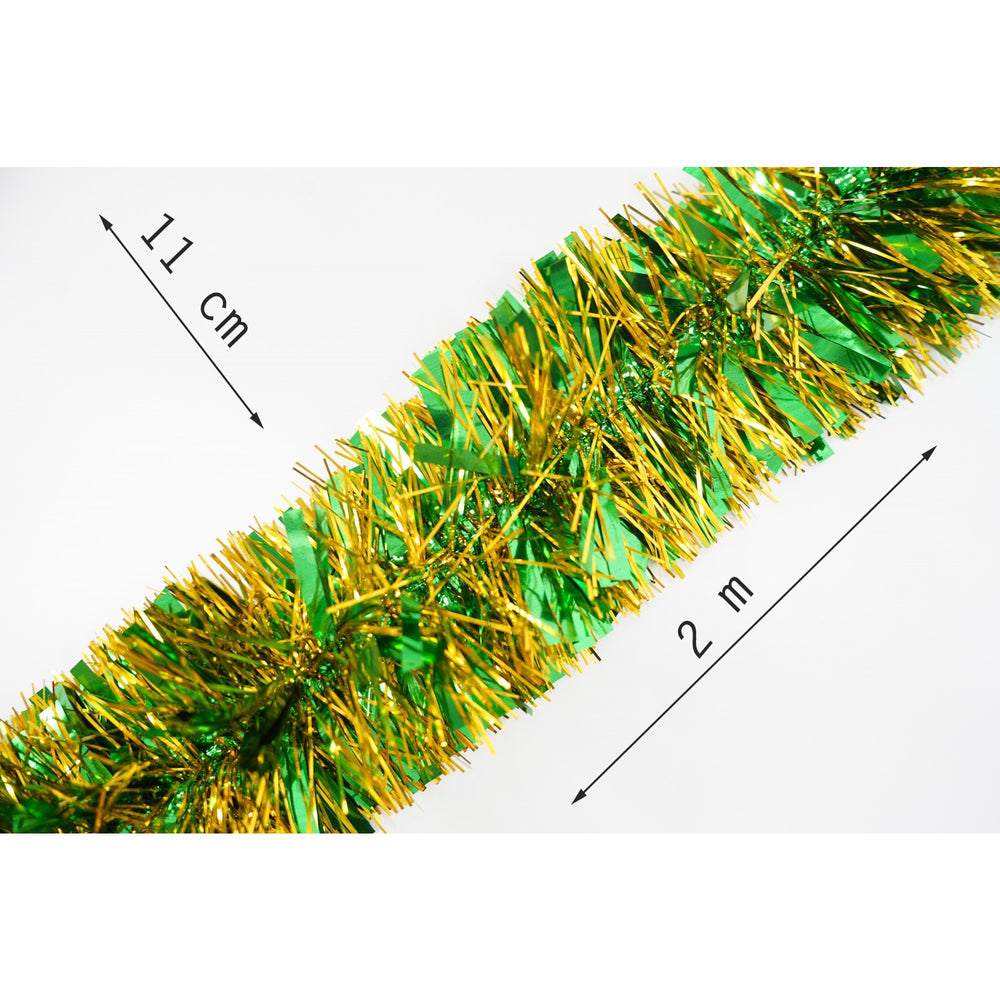 Beteala Craciun, verde, marimea: 2 m x 11 cm material:folie PVC, interior/exterior