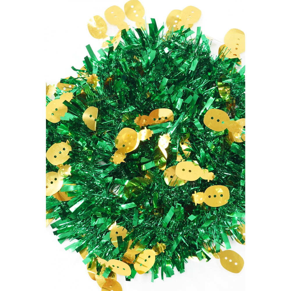 Beteala Craciun, verde, marimea: 2 m x 11 cm x 9 cm material:folie PVC, interior/exterior), Culoare: Multicolor, Tema: Om de zapada