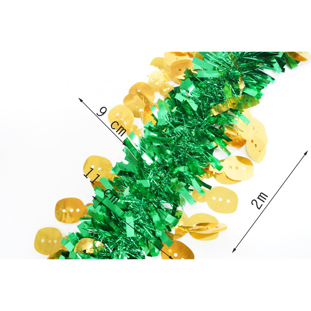 Beteala Craciun, verde, marimea: 2 m x 11 cm x 9 cm material:folie PVC, interior/exterior), Culoare: Multicolor, Tema: Om de zapada