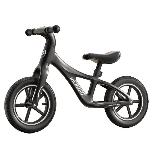Bicicleta pentru Copii, Fara Pedale, Pentru 2-6 Ani, 2 Roti Silentioase, Sa Reglabila 43 - 58 cm, din Plastic si Fibra de Sticla, 88 x 56 x 43 cm, Negru