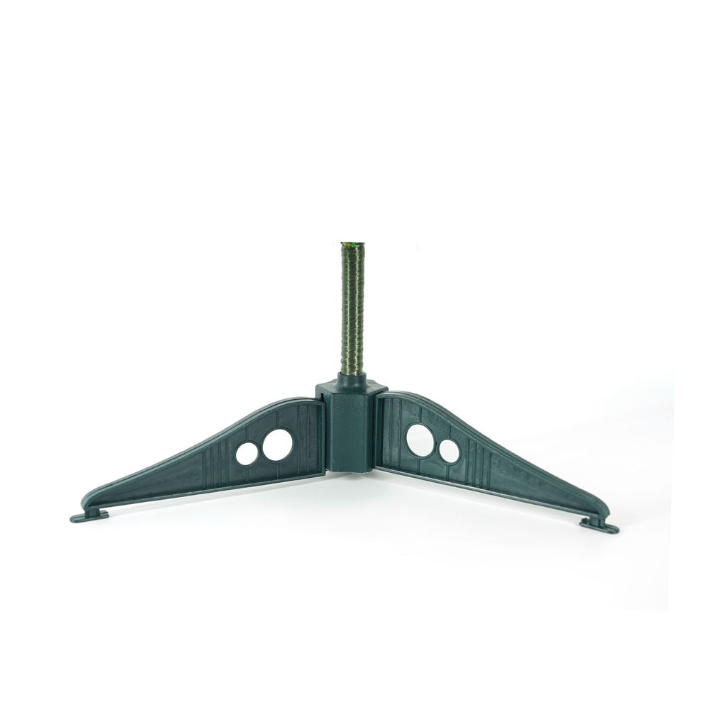 Brad Artificial Impodobit, 60 cm, suport plastic cu instalatie luminoasa 20 LED alb cald + 20 globuri rosii incluse