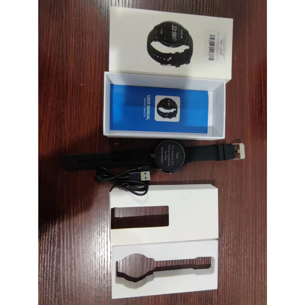 Ceas smartwatch si bratara fitness ZL02D, oxigen, ritm cardiac, pedometru, notificari, IP67, Compatibil cu Android/iOS, vibratii, multi sport, Negru