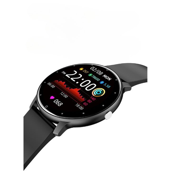 Ceas smartwatch si bratara fitness ZL02D, oxigen, ritm cardiac, pedometru, notificari, IP67, Compatibil cu Android/iOS, vibratii, multi sport, Negru