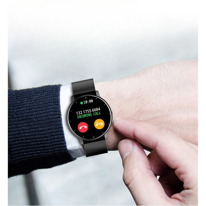 Ceas smartwatch si bratara fitness ZL02D, oxigen, ritm cardiac, pedometru, notificari, IP67, Compatibil cu Android/iOS, vibratii, multi sport, Negru