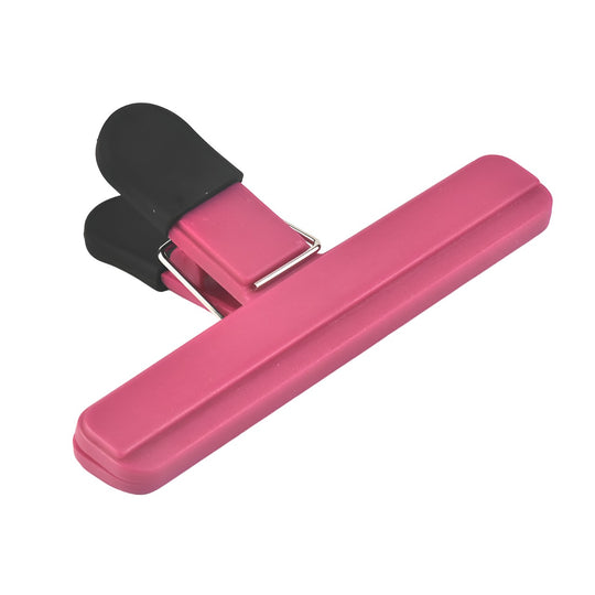 Cleste Multifunctional pentru Sigilarea Pungilor, din Plastic, Mentine Alimentele Proaspete, 15x7.5 cm, Roz