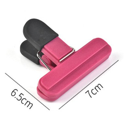 Cleste Multifunctional pentru Sigilarea Pungilor, din Plastic, Mentine Alimentele Proaspete, 7x6.5 cm, Roz
