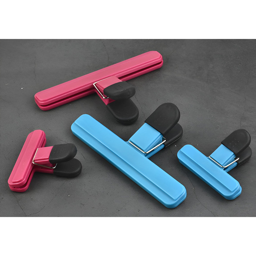Cleste Multifunctional pentru Sigilarea Pungilor, din Plastic, Mentine Alimentele Proaspete, 7x6.5 cm, Roz