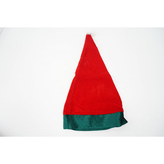 Costum Craciun, Spiridus, rosu, 7 -9 ani, catifea, Culoare: Rosu