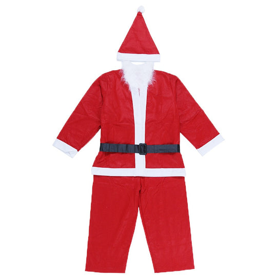 Costum Mos Craciun Baiat, 10-12 ani, 5 piese, Polar