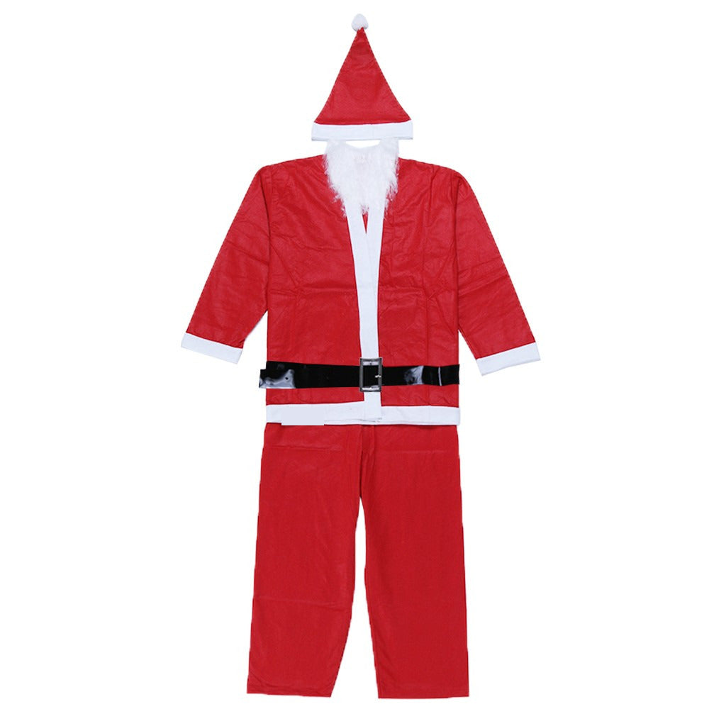 Costum Mos Craciun Barbat, Adult, 5 piese, Polar