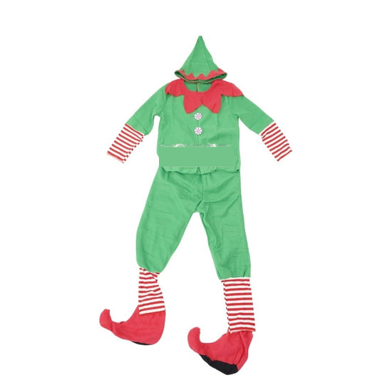 Costum Spiridus, Baieti, 7-9 ani, Verde, Poliester
