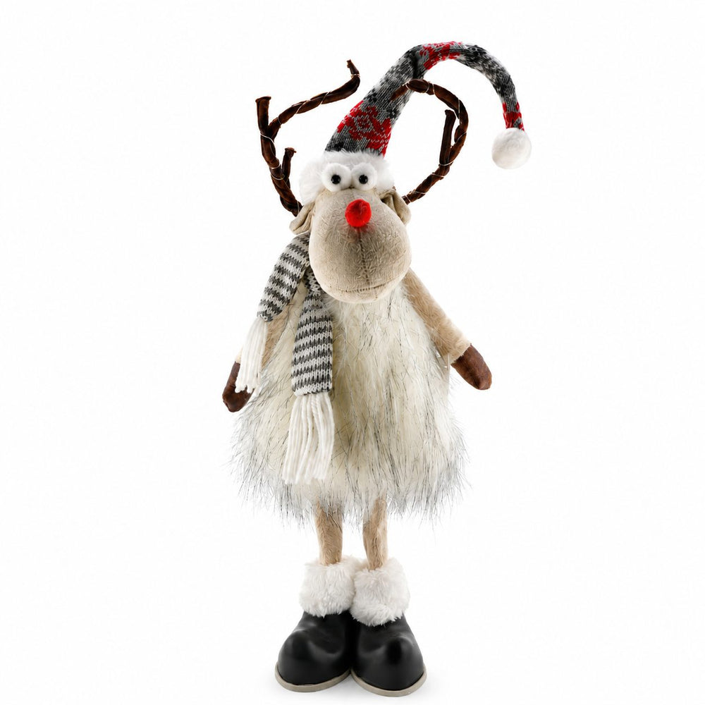 Decoratiune de Craciun, figurina Ren, alb