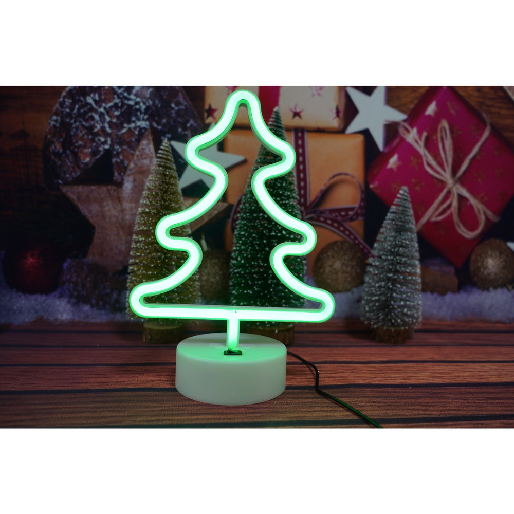 Decoratiune luminoasa, Tip Brad, cu baterii/USB