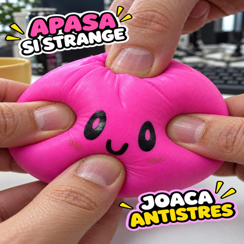 Dumpling Squishy Antistres, Jucarie Interactiva Antistres pentru Copii, 16x16 cm, Culoare Surpriza