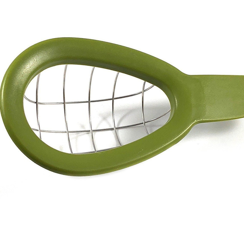 Feliator de Avocado, pentru Taierea in Cubulete, Multifunctional, pentru Bucatarie, Otel Inoxidabil, ABS, 16x8x5 cm, Verde