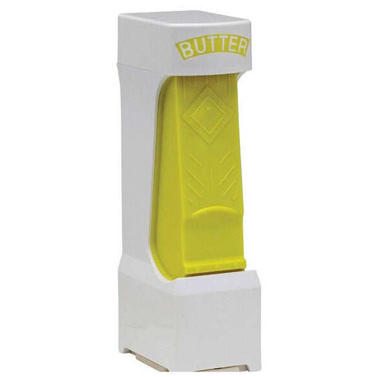 Feliator manual de unt, material plastic, design usor si practic, 20x6x8.5 cm, Butter Cutter, alb