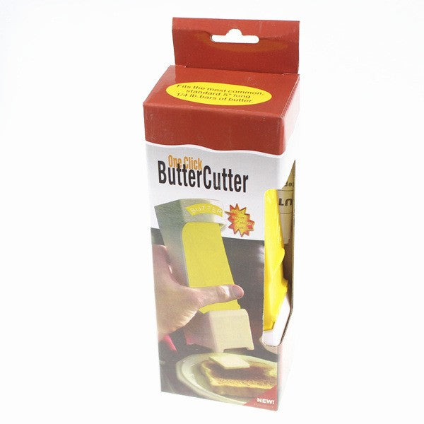 Feliator manual de unt, material plastic, design usor si practic, 20x6x8.5 cm, Butter Cutter, alb