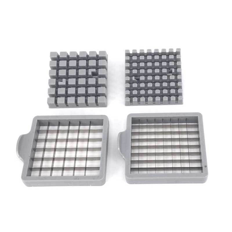Feliator manual, pentru cartofi pai si legume, din inox, cu 2 dimensiuni de feliere, 25.5 x 11.7 cm, argintiu