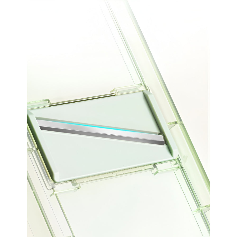 Feliator Multifunctional, 3 in 1, pentru Fructe si Legume, 6 Piese, Maner, Lame de Inox, Recipient Stocare, Protectie Mana, ABS, 35x12x9.4 cm, Verde