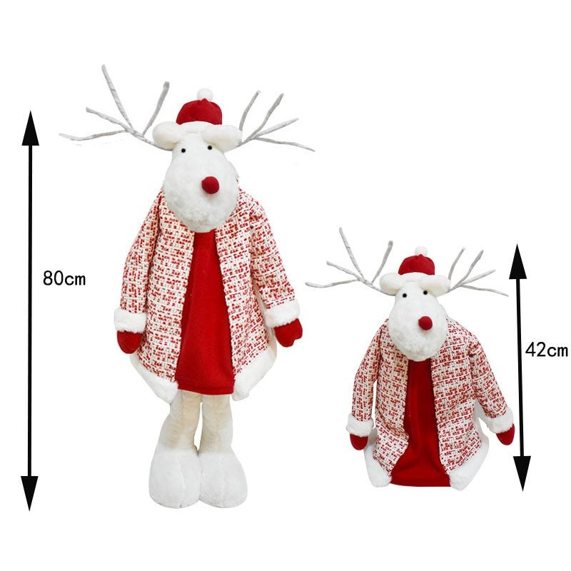 Figurina Decorativa, Pentru Craciun, Ren, Picioare Telescopice, Inaltime Reglabila 42 - 80