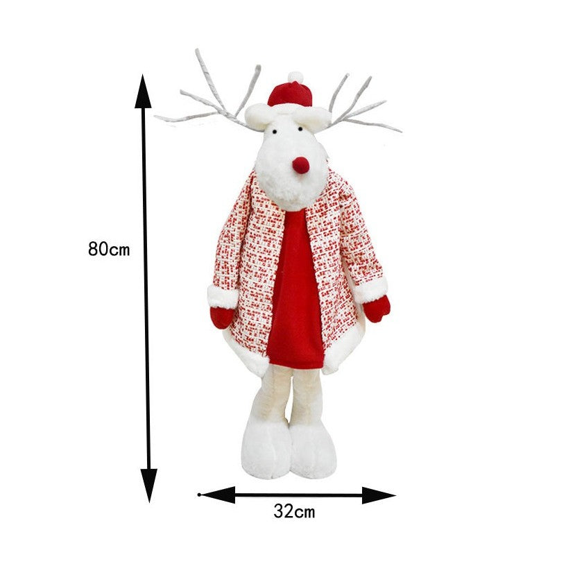 Figurina Decorativa, Pentru Craciun, Ren, Picioare Telescopice, Inaltime Reglabila 42 - 80