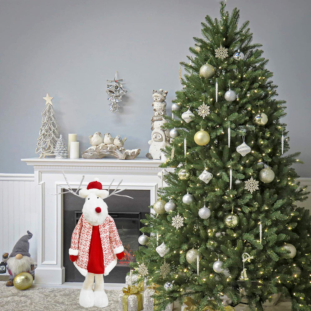 Figurina Decorativa, Pentru Craciun, Ren, Picioare Telescopice, Inaltime Reglabila 42 - 80