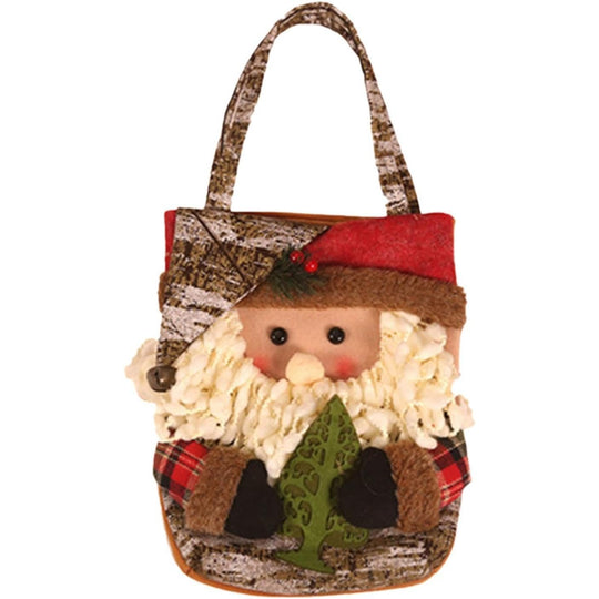 Geanta pentru Cadouri de Craciun, Model Mos Craciun, Decoratiune Sarbatori, 46x23x2 cm, Multicolor