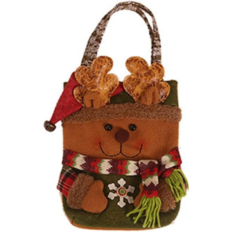 Geanta pentru Cadouri de Craciun, Model Ren, Decoratiune Sarbatori, 46x23x2 cm, Multicolor
